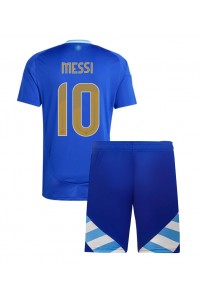 Argentinië Lionel Messi #10 Babytruitje Uit tenue Kind Copa America 2024 Korte Mouw (+ Korte broeken)